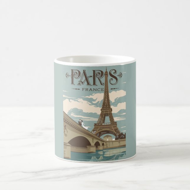 De Café Caneca Cena Romântica Paris França (Centro)