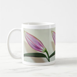 De Café Caneca Cerâmica com Lily Bud
