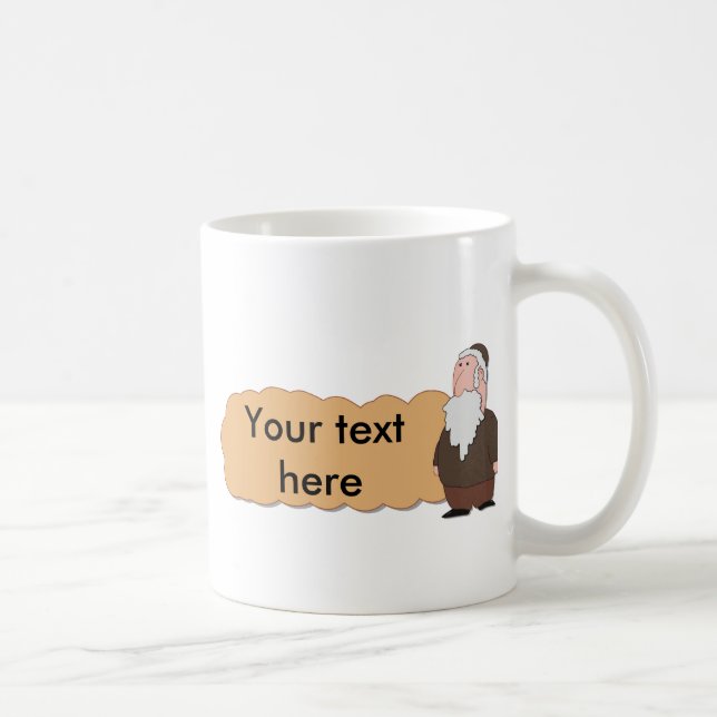 De Café Caneca cerâmica custumizable do rabino judaico (Direita)