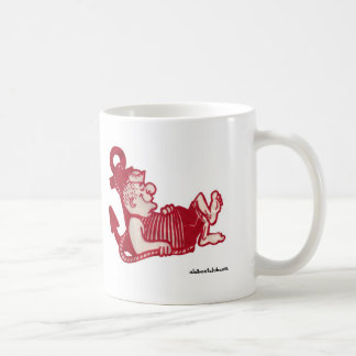 De Café Caneca cerâmica do marinheiro sonolento