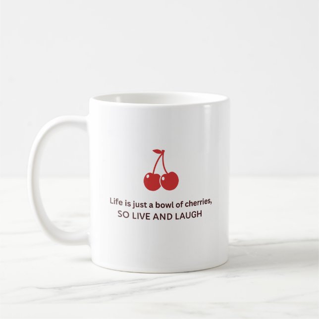 De Café Caneca Cereja Clássica (Esquerda)