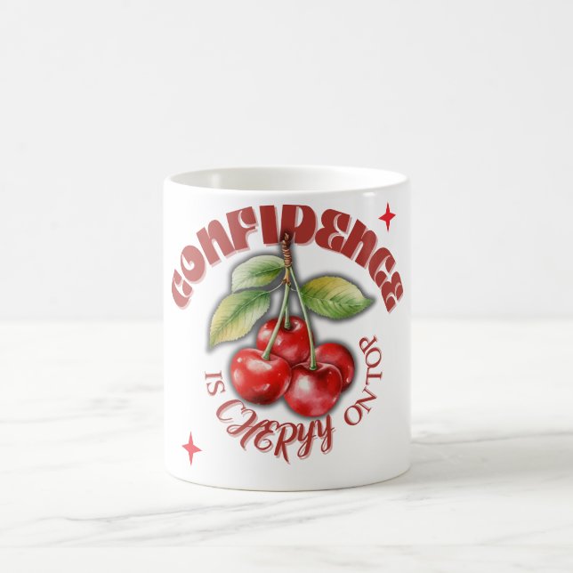 De Café Caneca Cereja – Presente Motivacional Fofo para Au (Centro)