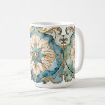 Caneca Cerulean Bloom Tapestry