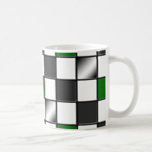 De Café Caneca Checkered verde alternativa