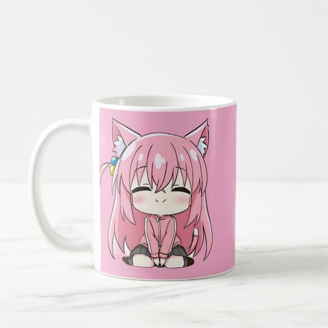 De Café Caneca Chibi Sweet Pink Kitty (Esquerda)