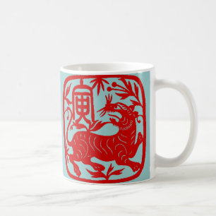 De Café Caneca chinesa do tigre