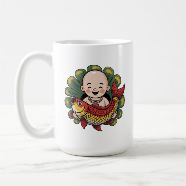 De Café Caneca | Chloe Baby - Cute Boy com Lucky Koi (Esquerda)