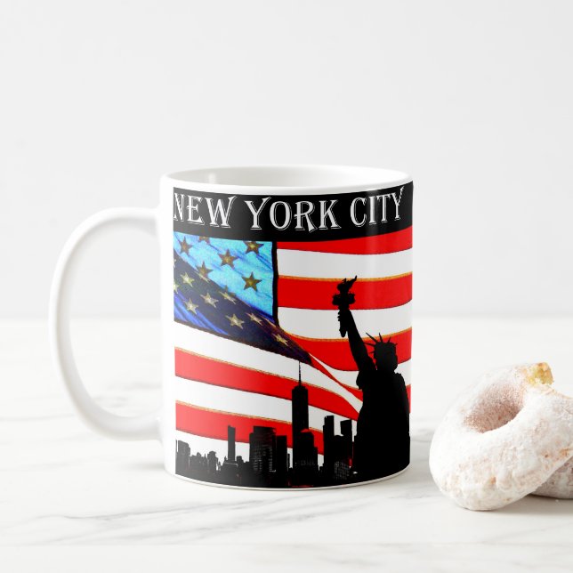 De Café Caneca cidade nova york (Com Donut)