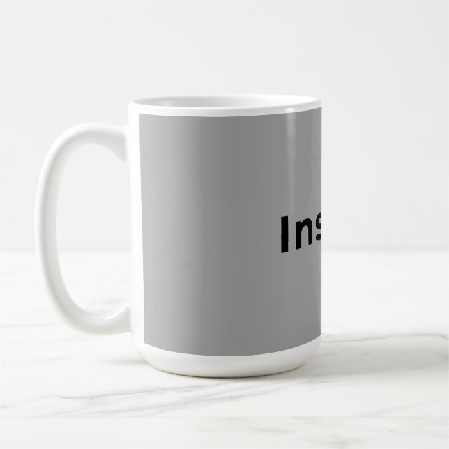 De Café Caneca cinza e branca (Esquerda)