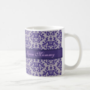 De Café Caneca cinzenta roxa do damasco da mamã da rainha
