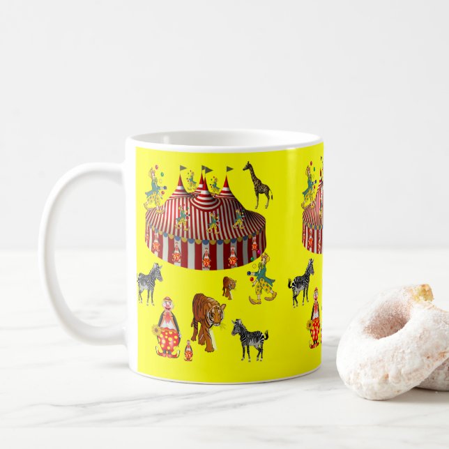 De Café caneca circo (Com Donut)