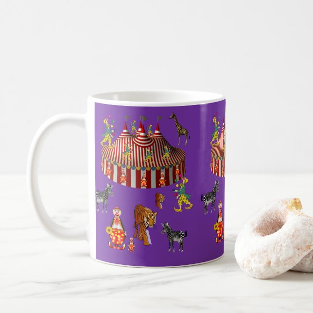 De Café caneca circo (Com Donut)