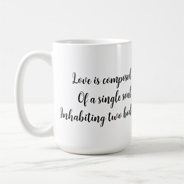 De Café Caneca Cisne Corações Amor é Alma Única (Esquerda)