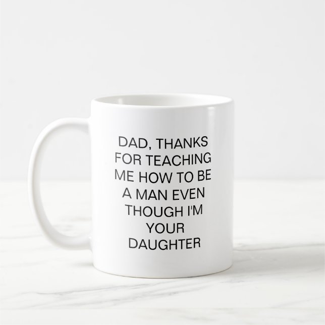 De Café Caneca Citação Presente Pai Engraçado Filha (Esquerda)