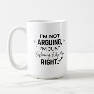 De Café Caneca Clássica 15 oz Argumento Certo Engraçado