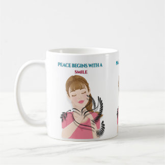 De Café Caneca Clássica, 330 ml Caneca Paz Começa com um S