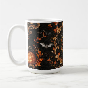De Café Caneca Clássica Abóbora Laranja Gótica