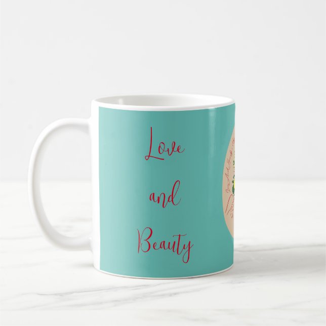 De Café Caneca Clássica: Amor e Beleza Sempre Juntos (Esquerda)