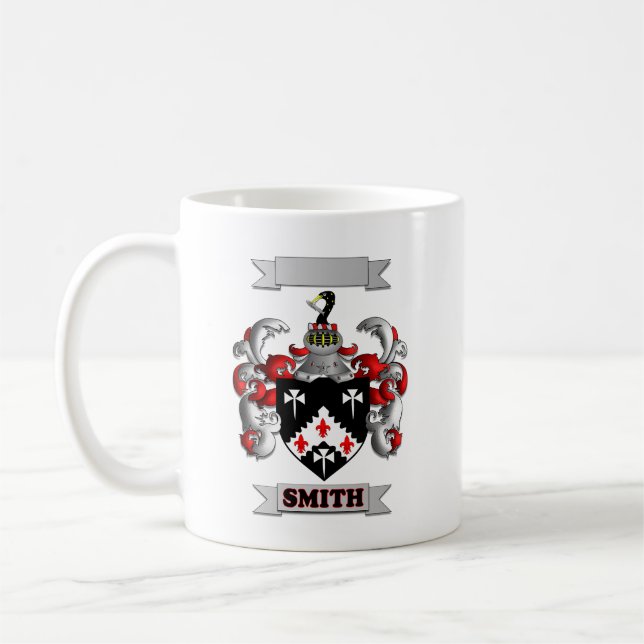 De Café Caneca Clássica Apelido da Família Smith e Logotip (Esquerda)