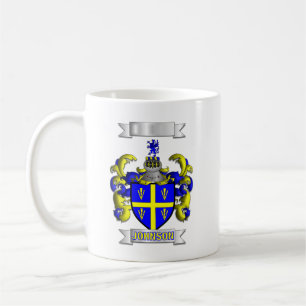 De Café Caneca Clássica Apelido e Escudo da Família Johnso