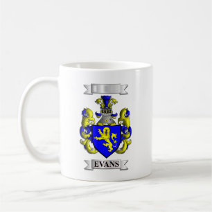De Café Caneca Clássica Apelido Evans Família e Logotipo