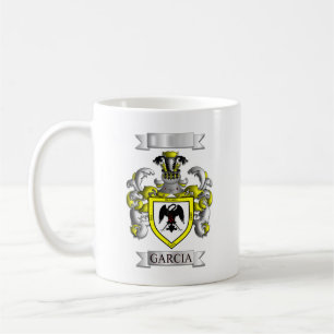 De Café Caneca Clássica Apelido Família Garcia e Escudo