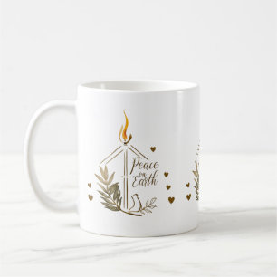 De Café Caneca Clássica Artística Paz na Terra com Pombo