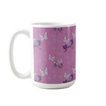 Caneca Clássica Borboleta Alegria (Roxa)