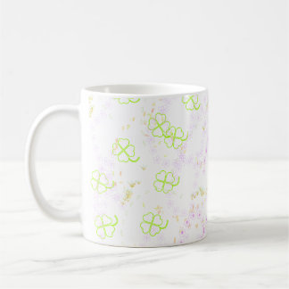 De Café Caneca Clássica Botânica Sakura Rosa & Trevo 330 m