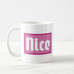 De Café Caneca Clássica Caixa Rosa Bonita Tipografia