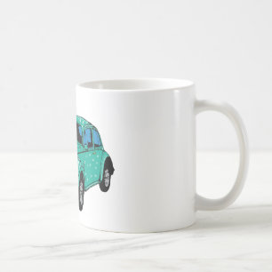 De Café Caneca Clássica Carro Hippie Azul