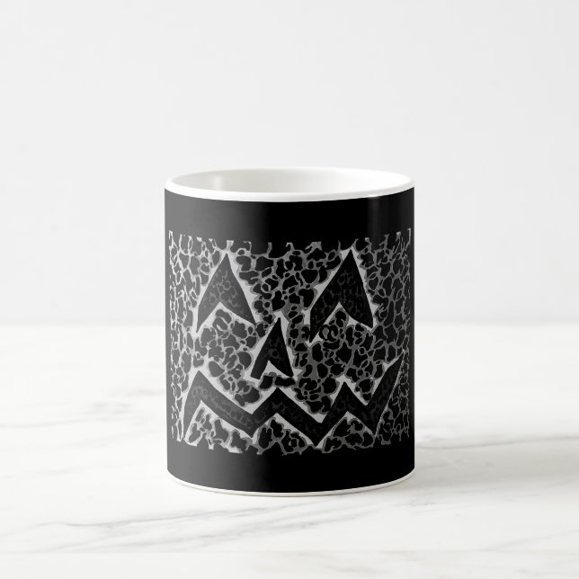 De Café Caneca Clássica com Abóbora Jack Assustadora  (Centro)