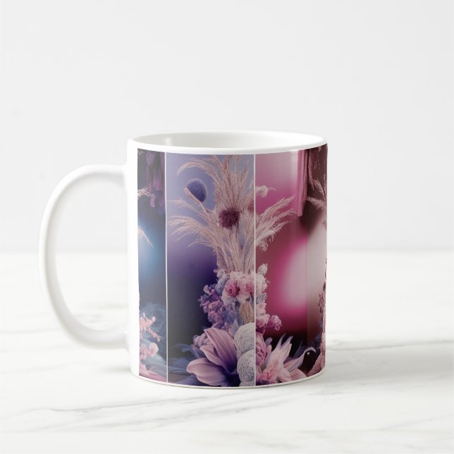 De Café Caneca Clássica com Arte Floral Surreal Sonhadora  (Esquerda)