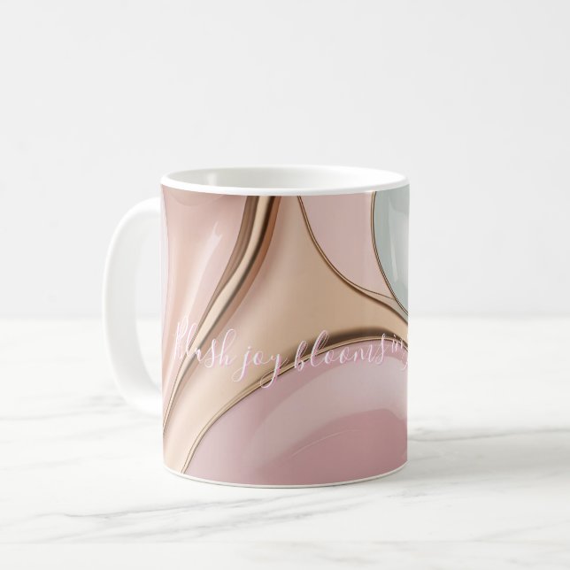 De Café Caneca clássica com gráfico abstrato elegante (Frente Esquerda)