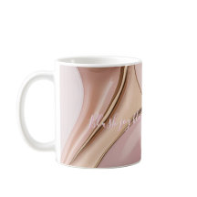 Caneca clássica com gráfico abstrato elegante