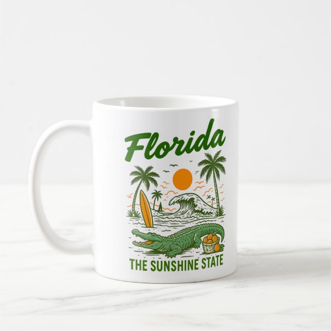 De Café Caneca Clássica da Flórida - Estado do Sol (Esquerda)
