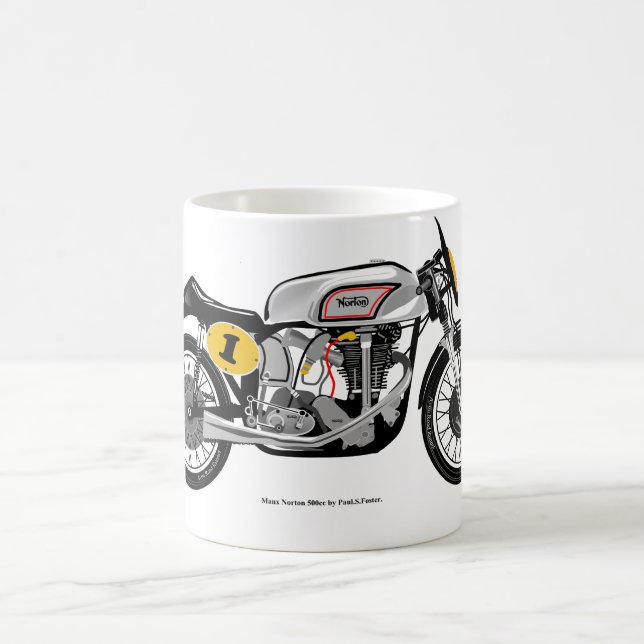 De Café Caneca clássica da motocicleta (Centro)