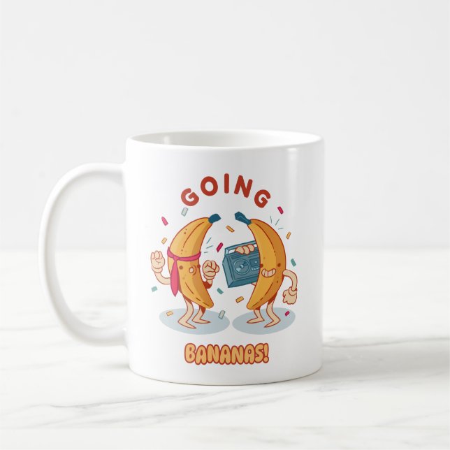 De Café Caneca Clássica Divertida Going Bananas (Esquerda)