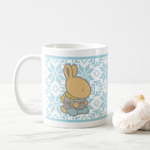 De Café Caneca clássica do inverno do coelho doce