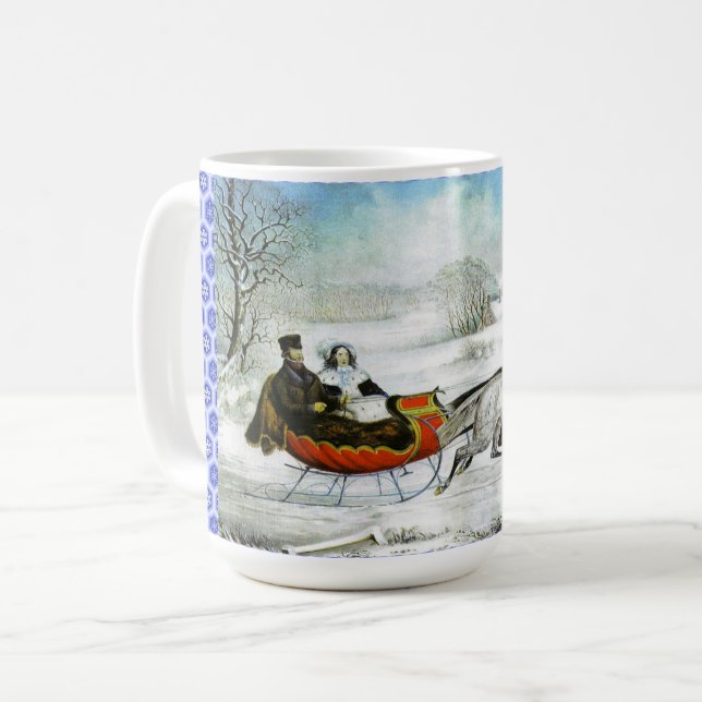 De Café Caneca clássica do passeio do trenó (Frente Esquerda)