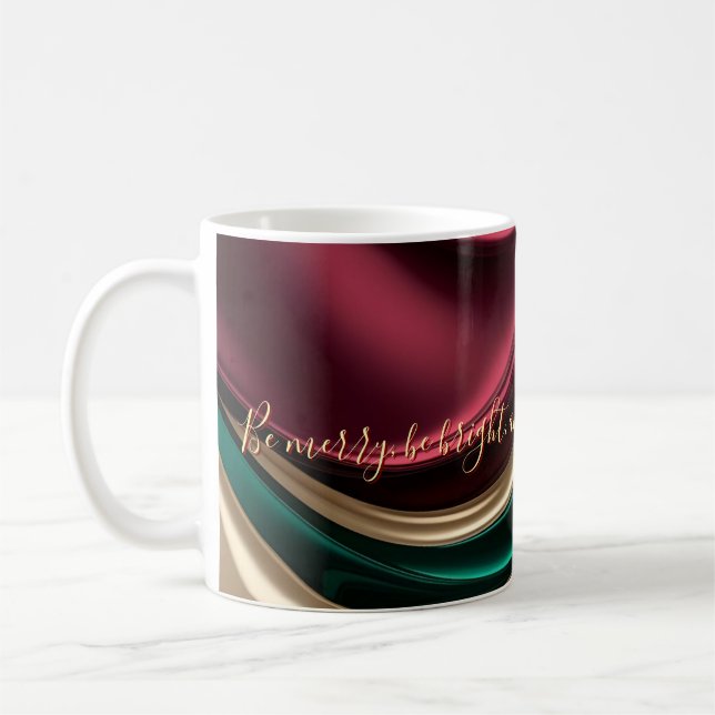 De Café Caneca clássica em gráfico abstrato elegante (Esquerda)