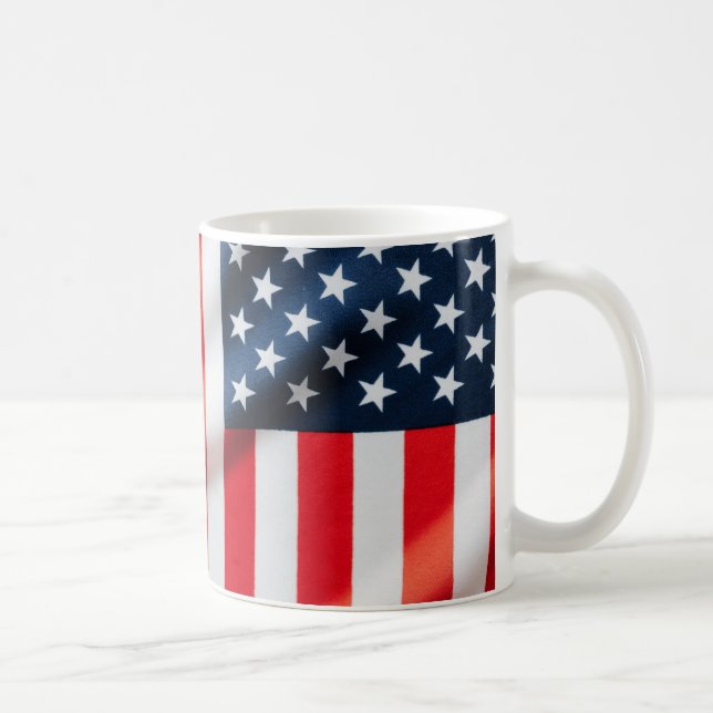De Café Caneca Clássica Estrelas e Listras Patrióticas – E (Direita)