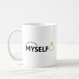 De Café Caneca Clássica 'Eu Preferiria Me Casar Comigo Mes