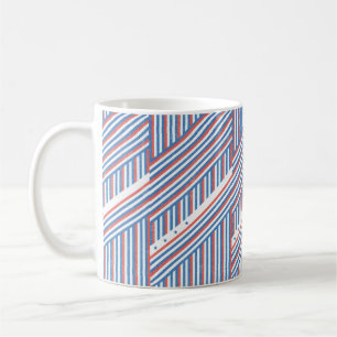De Café Caneca Clássica EUA Patriótica Vermelha Branca e A