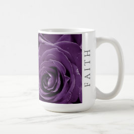 De Café Caneca Clássica Faith Purple Roses 15oz
