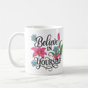 De Café Caneca Clássica Floral Inspiradora