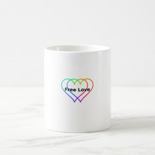 De Café Caneca Clássica Free Love, 11 oz