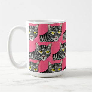 De Café Caneca Clássica Gato Listrado, 444 ml