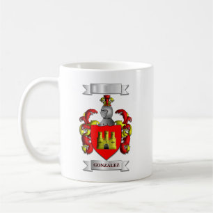 De Café Caneca Clássica Gonzalez Sobrenome e Escudo