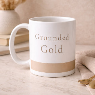 De Café Caneca Clássica Grounded Gold Calma, 325 ml